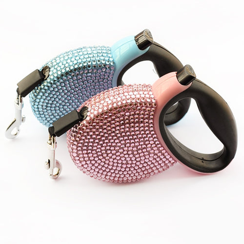 Retractable Automatic Dog Leashes (Pink-Blue)
