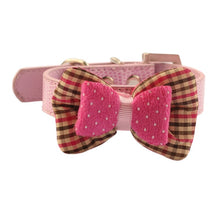 Load image into Gallery viewer, Bowknot Pink Dog Collar