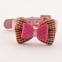 Load image into Gallery viewer, Bowknot Pink Dog Collar