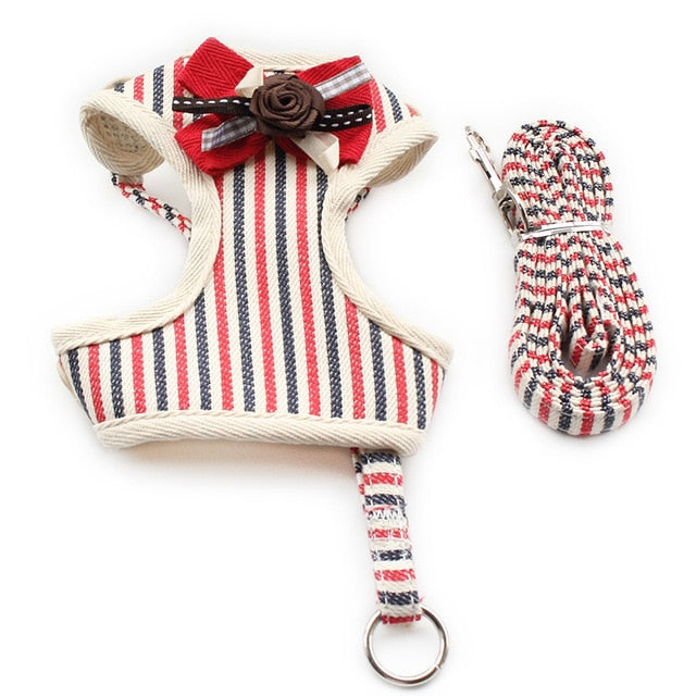 Fashion Stripe Vest Harness