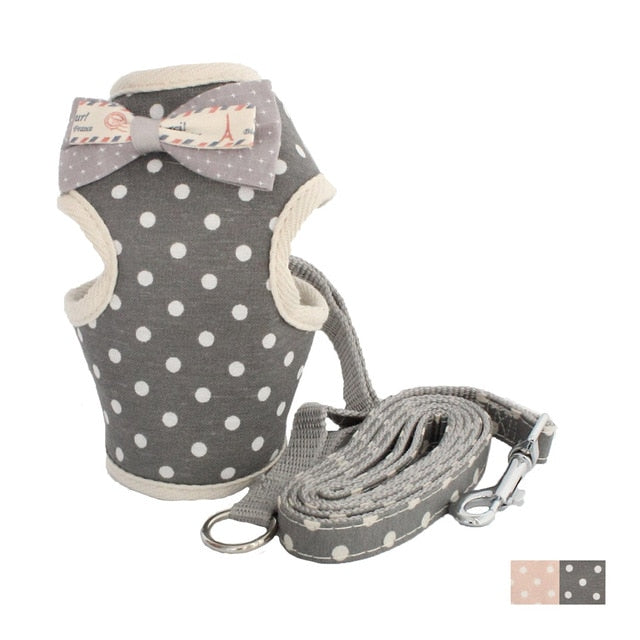 Dot Pattern Small Dog Harness