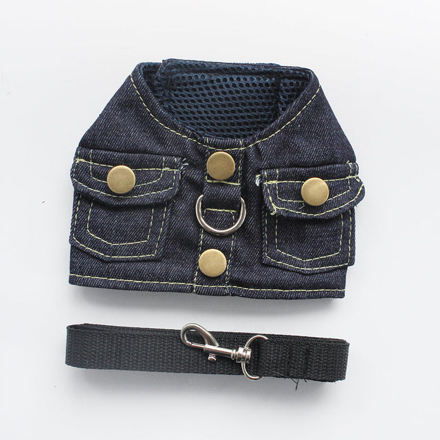 Denim Chest Strap Harness