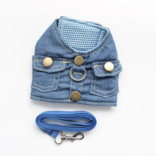Load image into Gallery viewer, Denim Chest Strap Harness