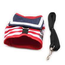 Load image into Gallery viewer, Navy Love Dog Harness