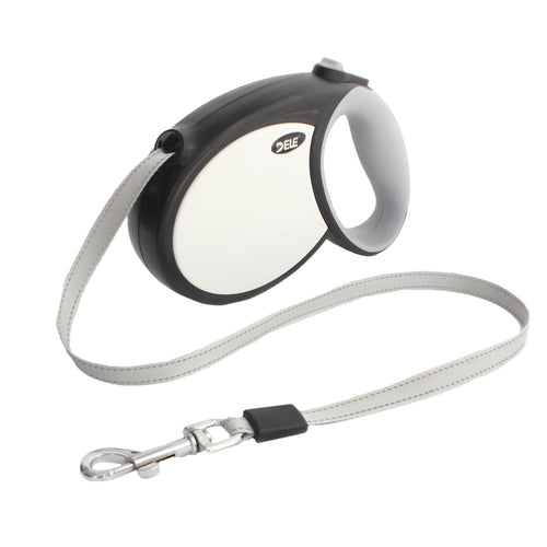 Retractable Automatic Dog Leash (Black-White)