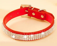 Load image into Gallery viewer, Crystal Rhinestone Dog Collar