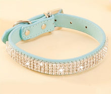 Load image into Gallery viewer, Crystal Rhinestone Dog Collar