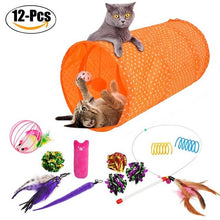 Load image into Gallery viewer, Pet Toy Set &quot;Funny Playing Tunnel&quot; (12 pcs.)