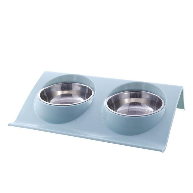 Stainless Steel Silicon Pet Bowl 